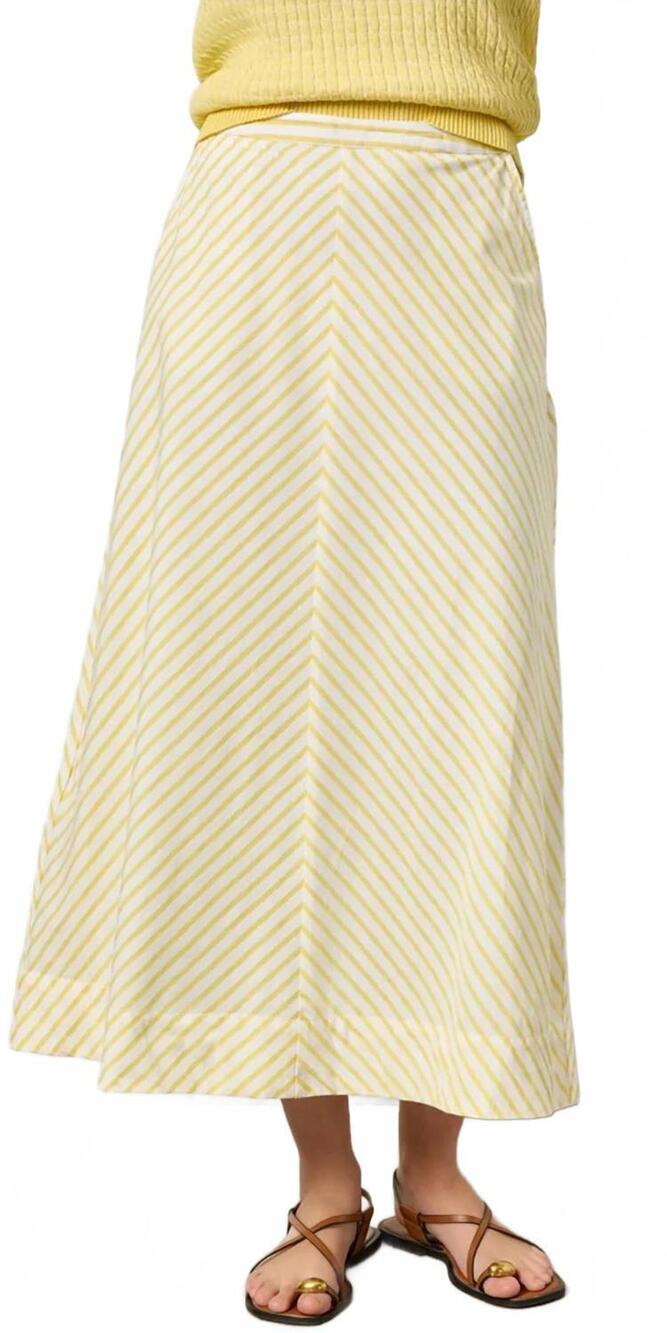 NEW LILLA P stripe maxi skirt in sunflower